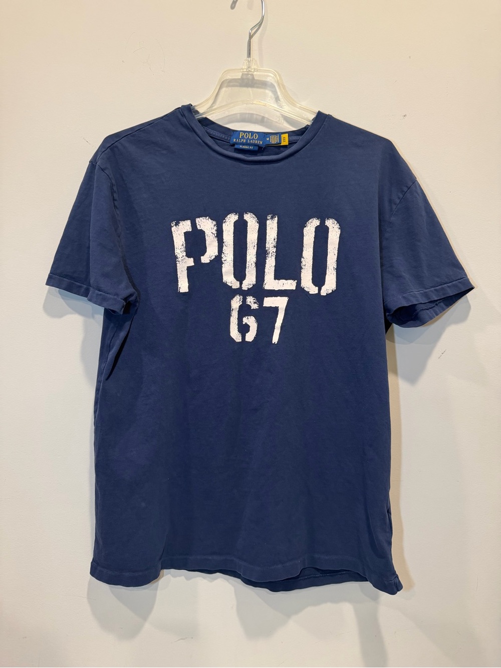 Polo by Ralph Lauren Navy Tee with White POLO 67 Graphic